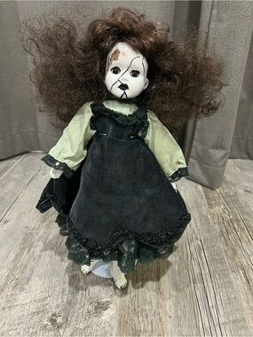 Creepy Gothic Scary Halloween 16” Doll.
